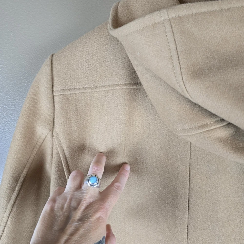 J.Crew Wool Blend toggle Duffle Pea Coat Medium Petite - Picture 12 of 16